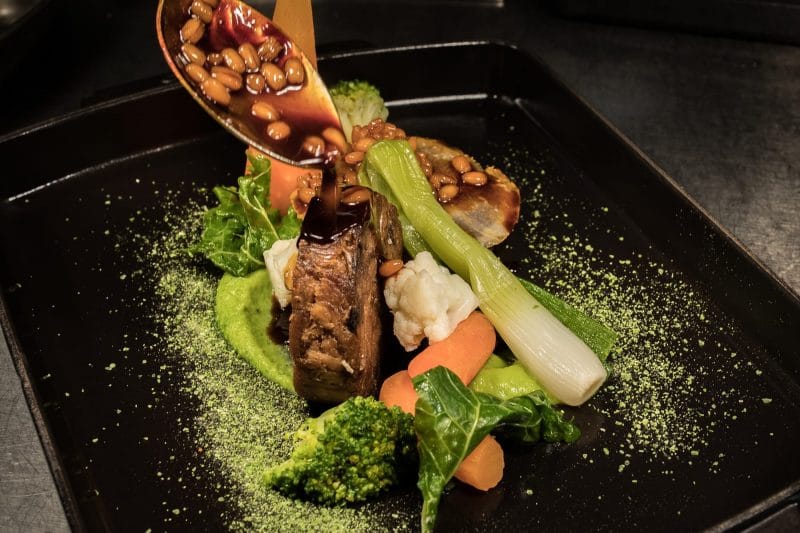 Seasonal dishes served at The Bosville