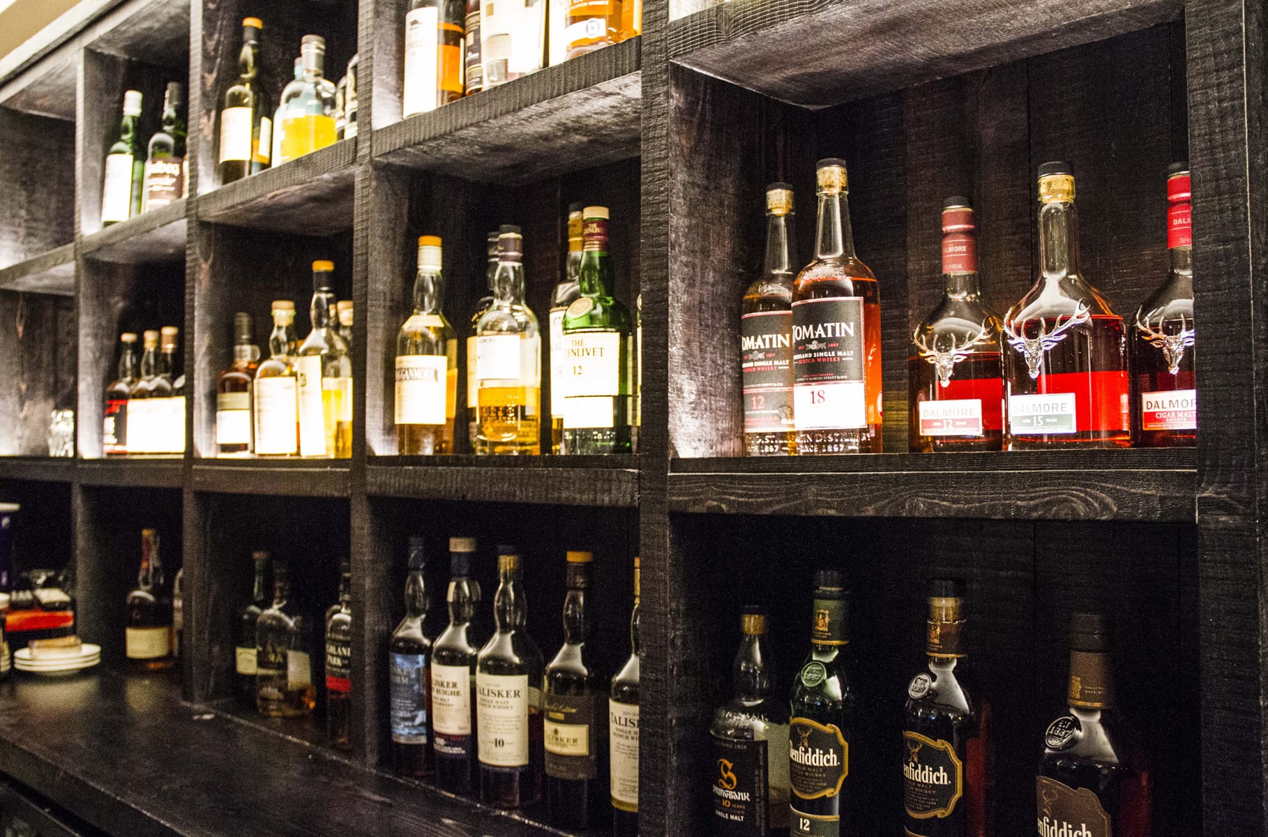 Whisky choice at Dulse and Brose
