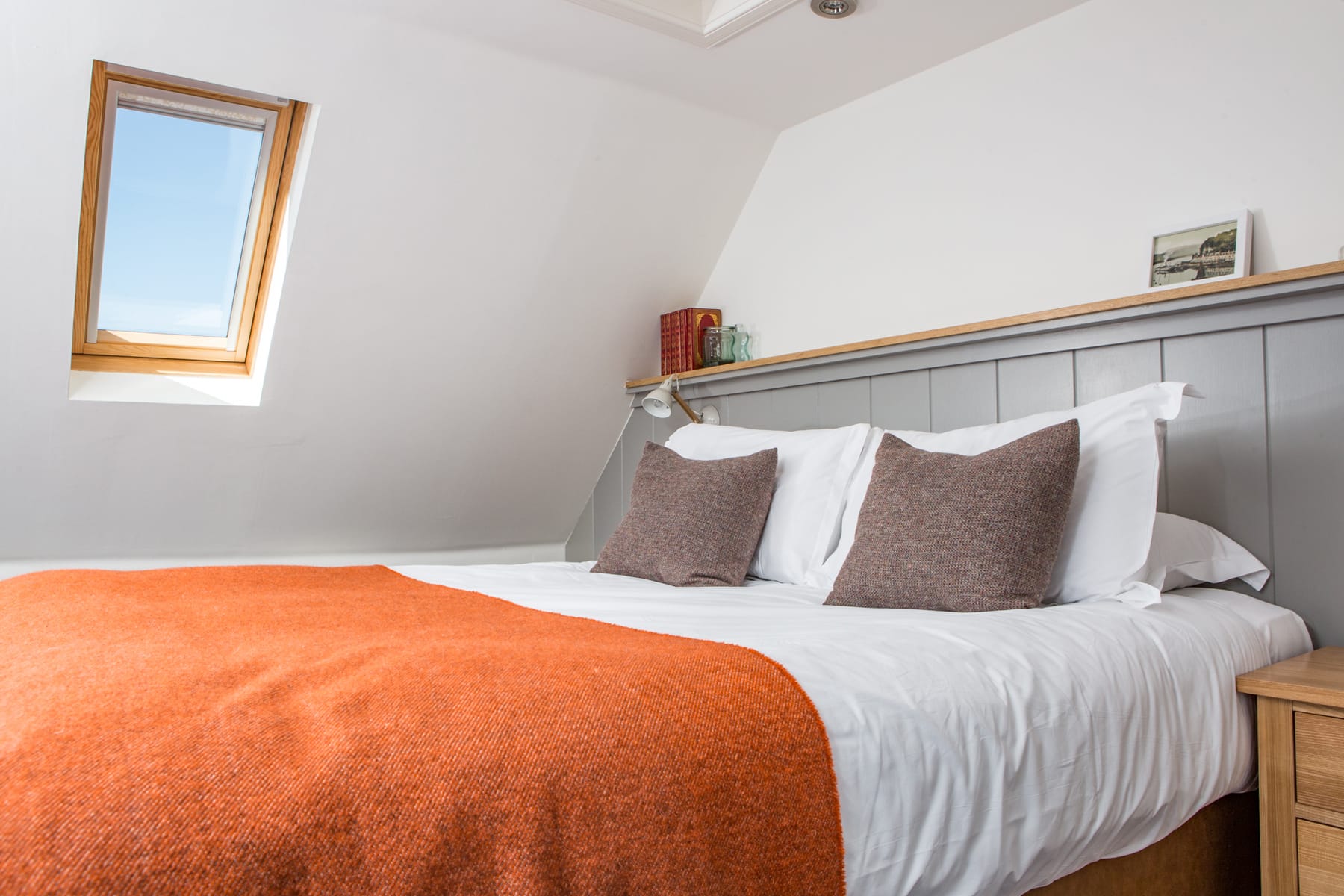 rooftop room with skylight at The Bosville Hotel