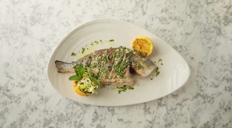 Fresh Fish Piccata served at Perle Hotels