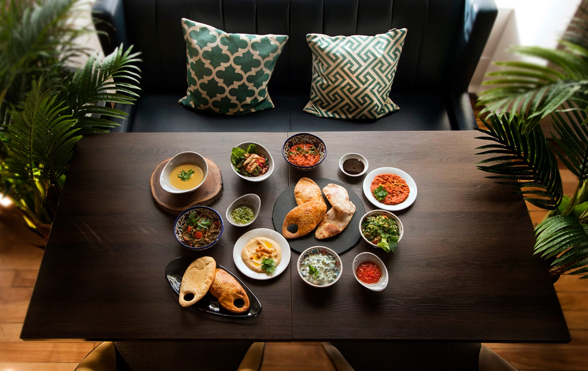 Selection of Meze inspired dishes